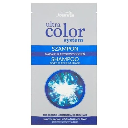 Joanna Ultra Color System szampon nadający platynowy odcień do włosów blond i rozjaśnianych 20ml