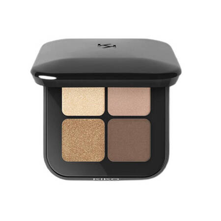 KIKO Milano Bright Quartet Eyeshadow Palette 01 Warm Neutral Tones 3.5g