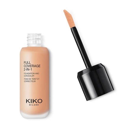 KIKO Milano Full Coverage 2-In-1 Foundation & Concealer mocno kryjący podkład i korektor 2 w 1 Warm Rose 30 25ml