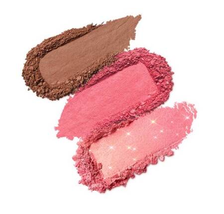 KIKO Milano Multi Finish Trio Blush & Bronzer Palette paleta do twarzy 03 Pink