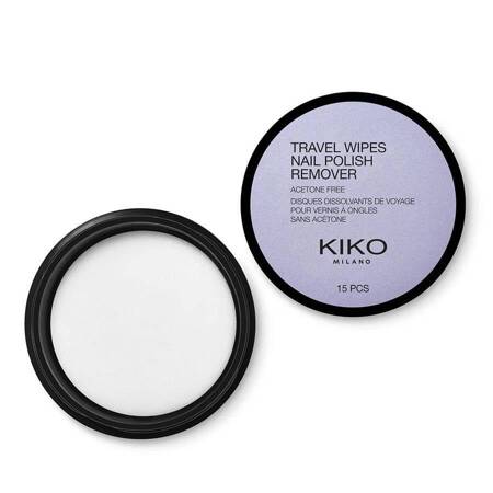 KIKO Milano Nail Polish Remover Wipes chusteczki ze zmywaczem do paznokci bez acetonu 15szt.