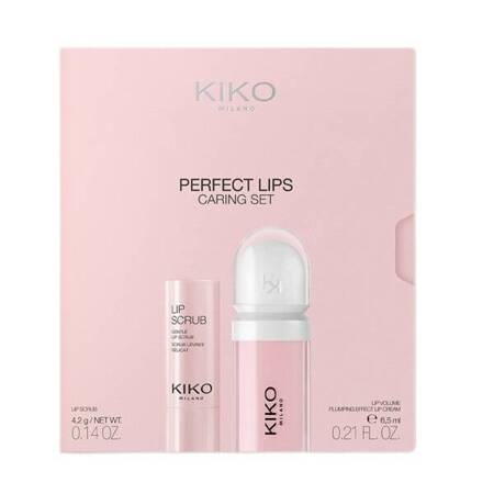 KIKO Milano Perfect Lips Caring Set zestaw pielęgnacyjny: peeling do ust i krem pielęgnacyjny do ust