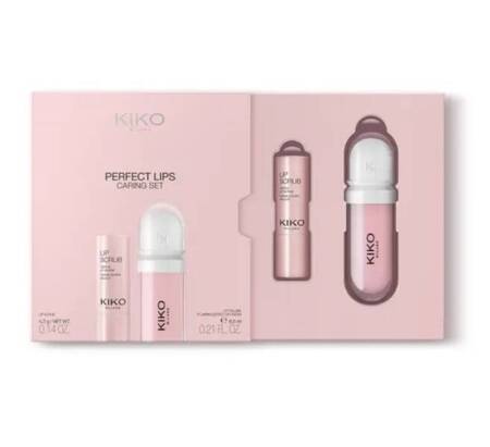 KIKO Milano Perfect Lips Caring Set zestaw pielęgnacyjny: peeling do ust i krem pielęgnacyjny do ust