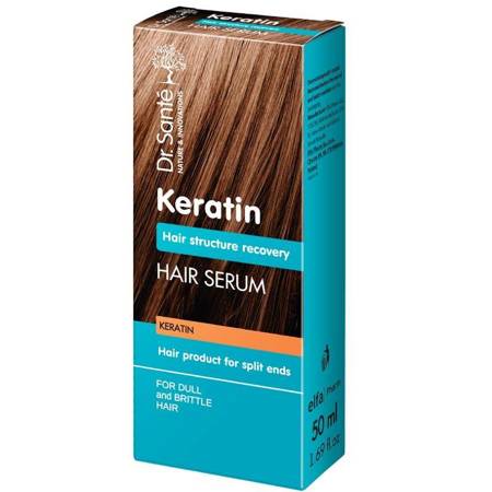 Keratin Hair Serum odbudowujące serum do włosów matowych i łamliwych 50ml