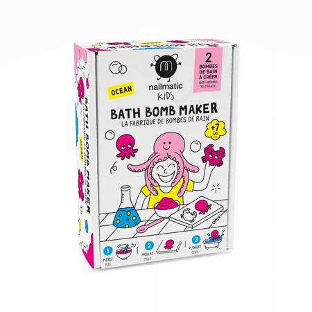 Kids Bath Bomb Maker zestaw do tworzenia kul kąpielowych Ocean 2 kształty