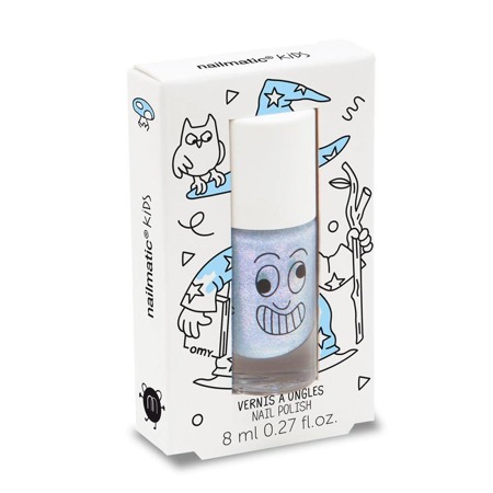 Kids Nail Polish Merlin lakier do paznokci dla dzieci Perłowo-Błękitny 8ml