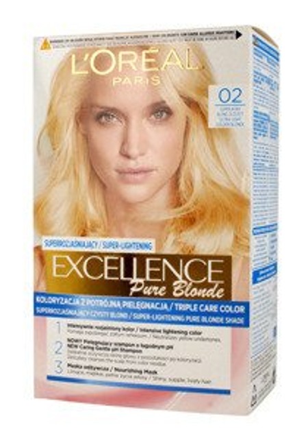 L'OREAL Excellence Pure Blonde 02 Superjasny Blond Złocisty