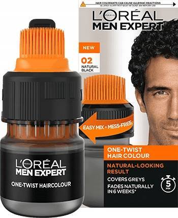 L'OREAL Men Expert One-Twist Haircolor farba do włosów 02 Natural Black