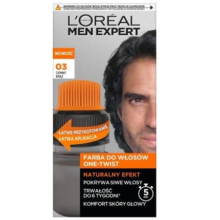 L'OREAL Men Expert One-Twist Haircolor farba do włosów 03 Dark Brown