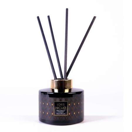 LORIS Niche Reed Diffuser dyfuzor zapachowy z patyczkami Bergamot & Powdery 150ml