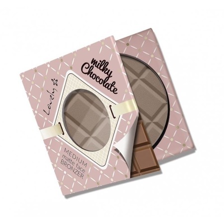 LOVELY Milky Chocolate Medium Matte Face Bronzer czekoladowy matowy bronzer do twarzy i ciała 9g