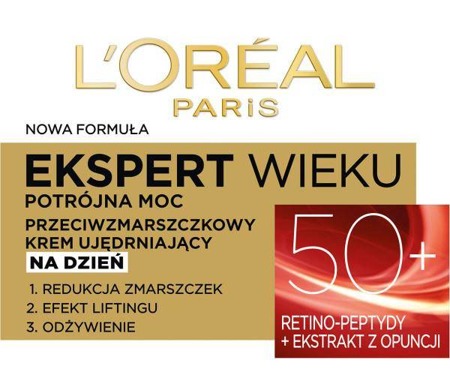 L'Oreal Age Specialist Ekspert Wieku 50+ przeciwzmarszczkowy krem ujędrniający na dzień 50ml