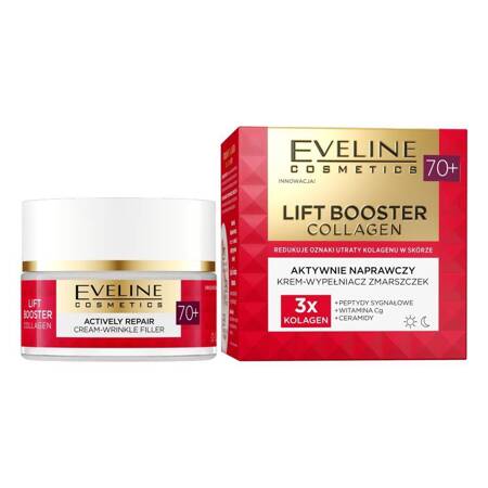 Lift Booster Collagen aktywnie naprawczy krem-wypełniacz zmarszczek 70+ 50ml