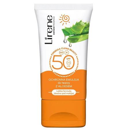 Lirene Ochronna emulsja do twarzy z aloesem SPF50 50ml