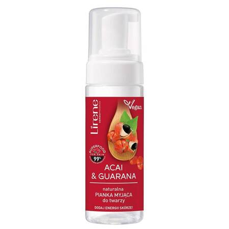 Lirene Superfood naturalna pianka myjąca do twarzy Acai & Guarana 150ml