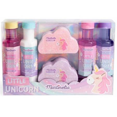 Little Unicorn Bath Gift Set zestaw kula do kąpieli 2x150g + balsam do ciała 240ml + żel do kąpieli 2x240ml + szampon 240ml