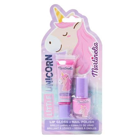 Little Unicorn Beauty Duo zestaw lakier do paznokci 4ml + błyszczyk do ust 6ml