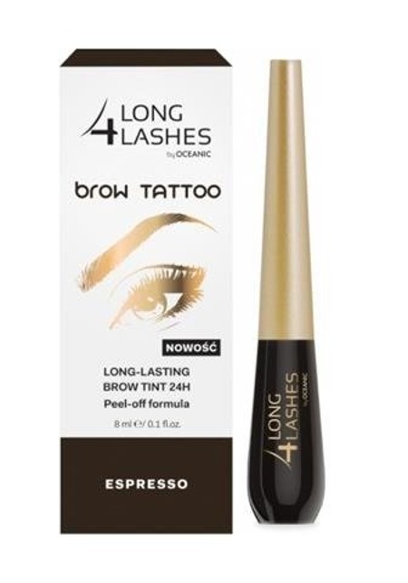 Long 4 Lashes Brow Tattoo preparat do permanentnego makijażu brwi Espresso 8ml