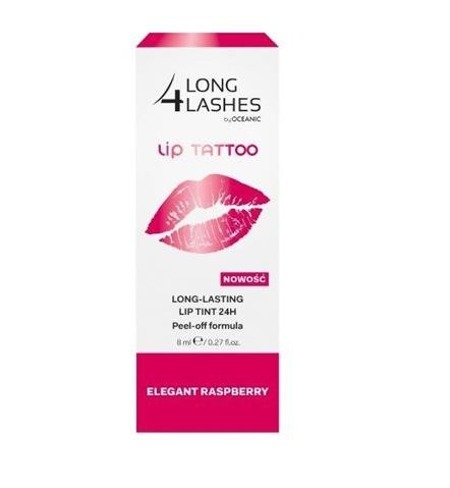 Long 4 Lashes Lip Tatto preparat do permanentnego makijażu ust Elegant Raspberry 8ml