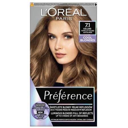 L'oreal Recital Preference farba do włosów nr 7,1 L Islande