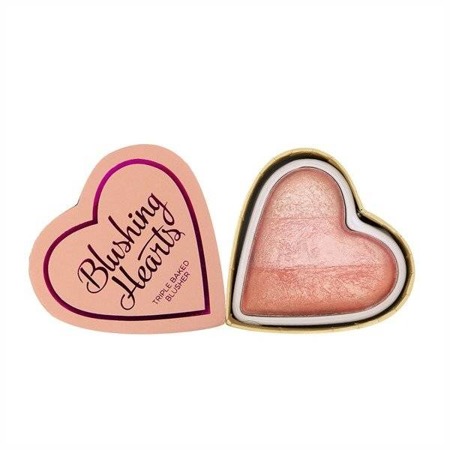 MAKEUP REVOLUTION Triple Baked Blusher Blushing Hearts Peachy Pink Kisses 10g