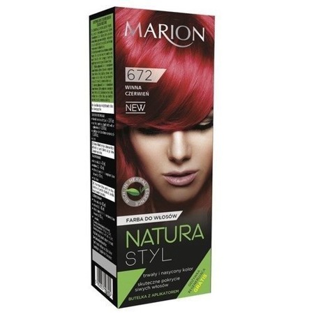 MARION Natura Styl Color 672 Winna Czerwień 80ml