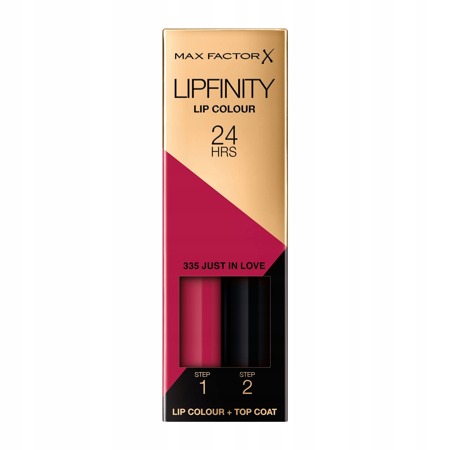 MAX FACTOR Lipfinity Lip Colour 335 Just In Love 2,3ml + Top Coat 1,9g