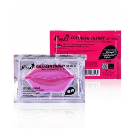 MOODS Collagen Cherry Lip Mask hydrożelowa maska do ust 8g