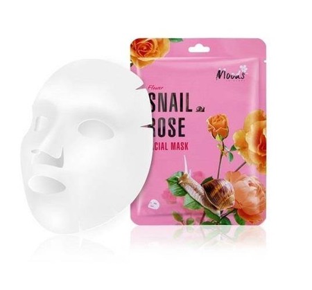 MOODS Snail Rose Facial Mask 38g