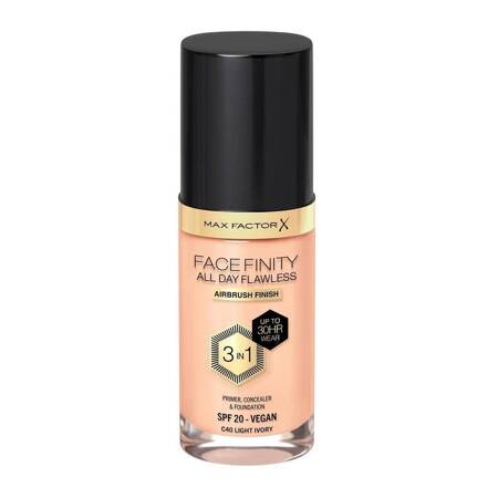 Max Factor Facefinity All Day Flawless 3w1 kryjący podkład w płynie C40 Light Ivory 30ml