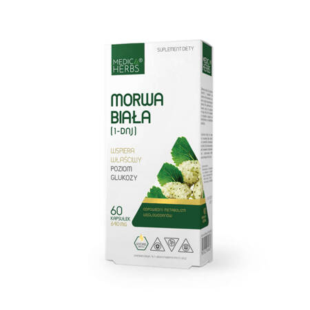 Medica Herbs Morwa Biała (1-DNJ) 60 kapsułek