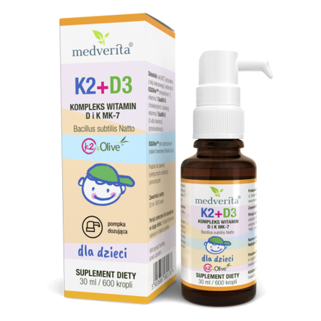 Medverita Witamina K2 + D3 dla dzieci 30ml