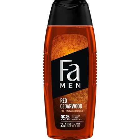 Men Red Cedarwood żel pod prysznic z formułą 2w1 o zapachu nut drzewnych czerwonego cedru 400ml