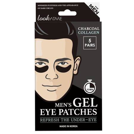 Men's Gel Eye Patches żelowe płatki pod oczy dla mężczyzn Charcoal 5 par