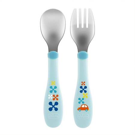 Metal Cutlery sztućce metalowe 18m+ Niebieskie