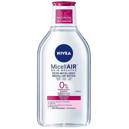 MicellAir Skin Breathe pielęgnujący płyn micelarny do cery suchej 400ml