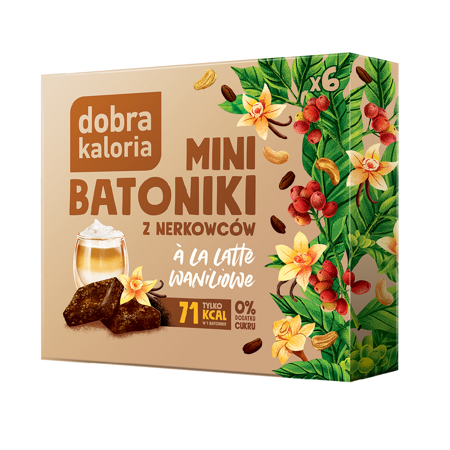 Mini Batoniki z nerkowców ala latte waniliowe 102g