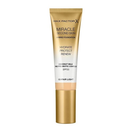 Miracle Second Skin Hybrid Foundation podkład nawilżający z filtrem 02 Fair Light 30ml