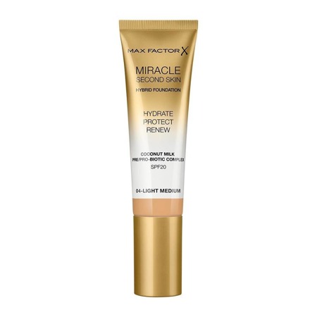 Miracle Second Skin Hybrid Foundation podkład nawilżający z filtrem 04 Light Medium 30ml