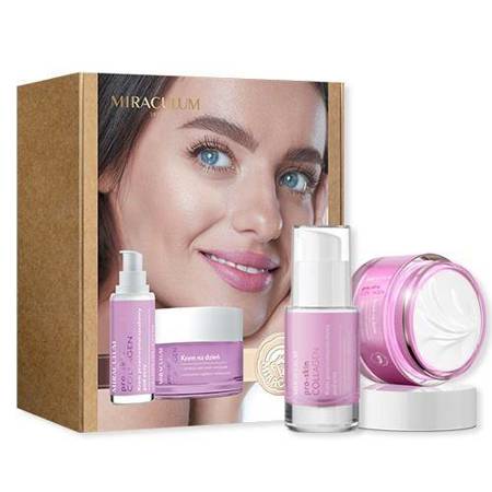 Miraculum Collagen Pro-Skin zestaw krem na dzień 50ml + krem przeciwzmarszczkowy pod oczy 15ml