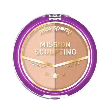 Miss Sporty Mission Sculpting paleta do konturowania twarzy 001 Mission Blondy 9g