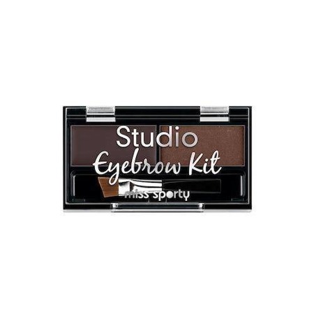 Miss Sporty Studio Eyebrow Kit paleta do makijażu brwi 001 Medium Brown 1,1g