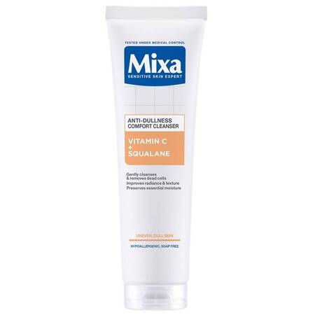 Mixa Comfort Cleanser żel do mycia twarzy przeciw przebarwieniom Witamina C + Skwalan 150ml