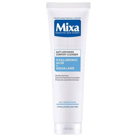 Mixa Comfort Cleanser żel do mycia twarzy przeciw przesuszeniom Kwas hialuronowy + Skwalan 150ml