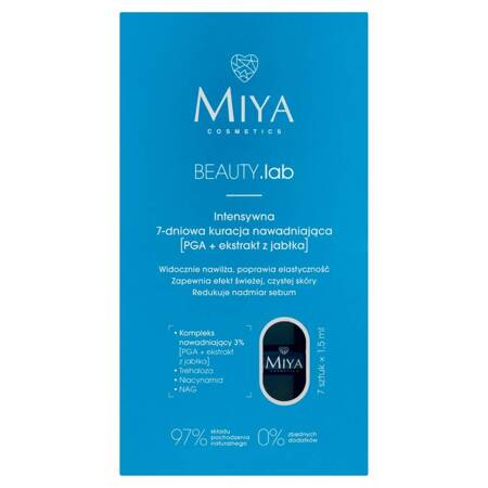 Miya BEAUTY.lab intensywna 7-dniowa kuracja nawadniająca [PGA + ekstrakt z jabłka] 7x1.5ml