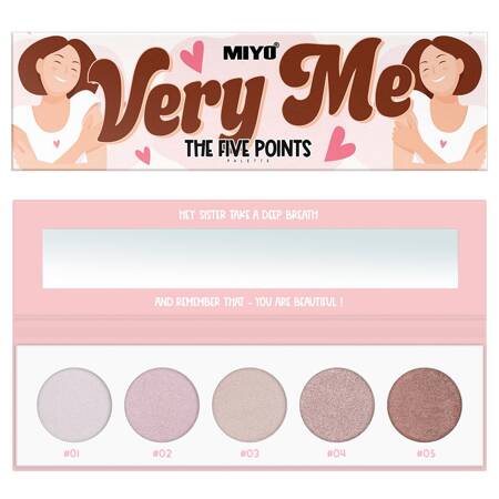 Miyo The Five Points Palette paleta cieni do powiek Very Me 6.5g