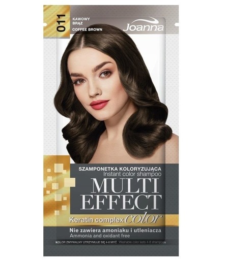 Multi Effect szamponetka koloryzująca 011 Kawowy Brąz  35g