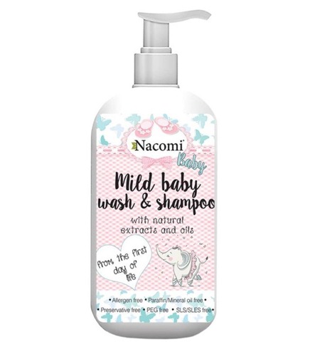 NACOMI Mild Baby Wash & Shampoo 400ml