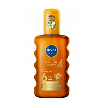 NIVEA Sun Intense Bronze olejek do opalania w sprayu SPF6 200ml