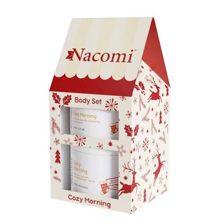 Nacomi Cozy Morning zestaw peeling do ciała 100ml + mus do ciała 180ml